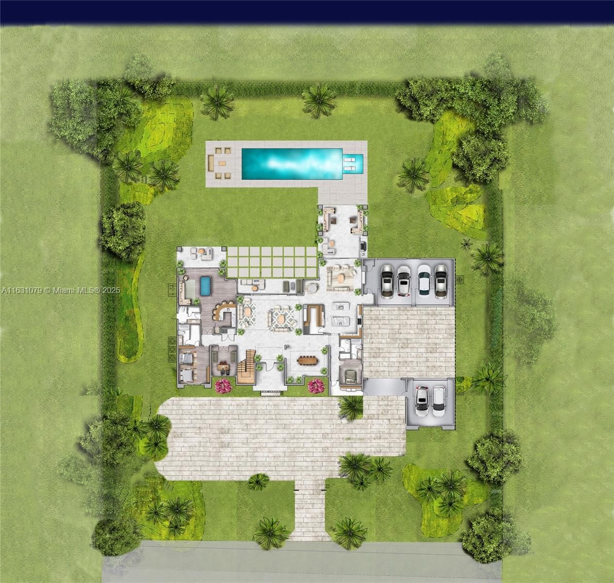 Real estate property located at 3000 Meadow Ln, Broward, Windmill Ranch Estates, Weston, FL