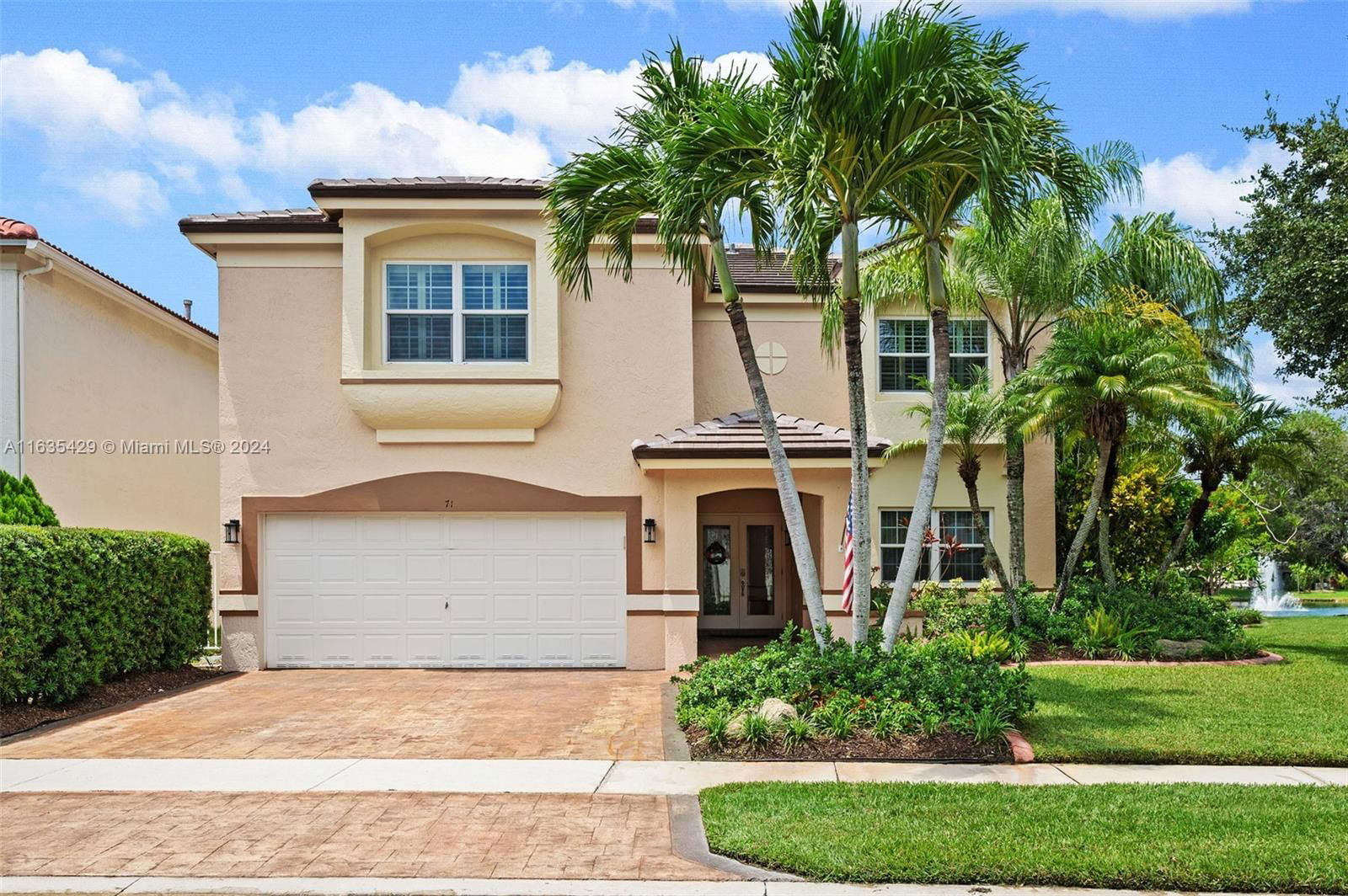 Real estate property located at 71 Gables Blvd, Broward, The Gables, Weston, FL