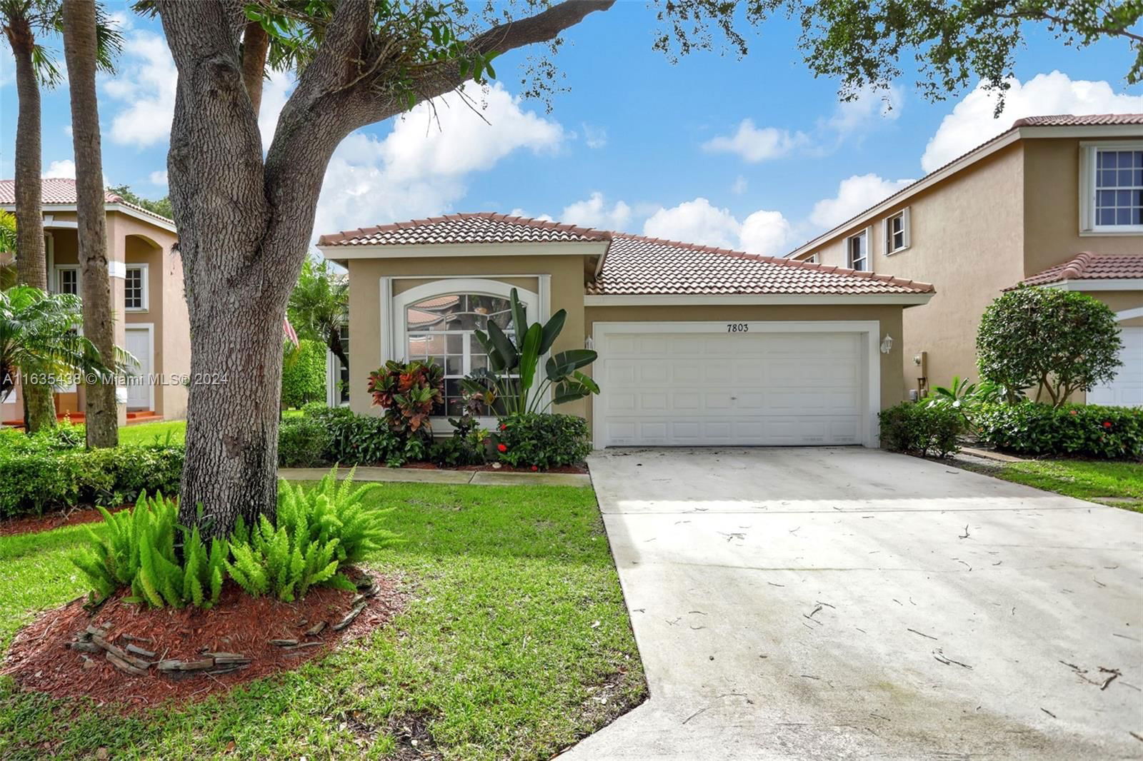 Real estate property located at 7803 60th Ln, Broward, The Lakes At Parkland, Parkland, FL