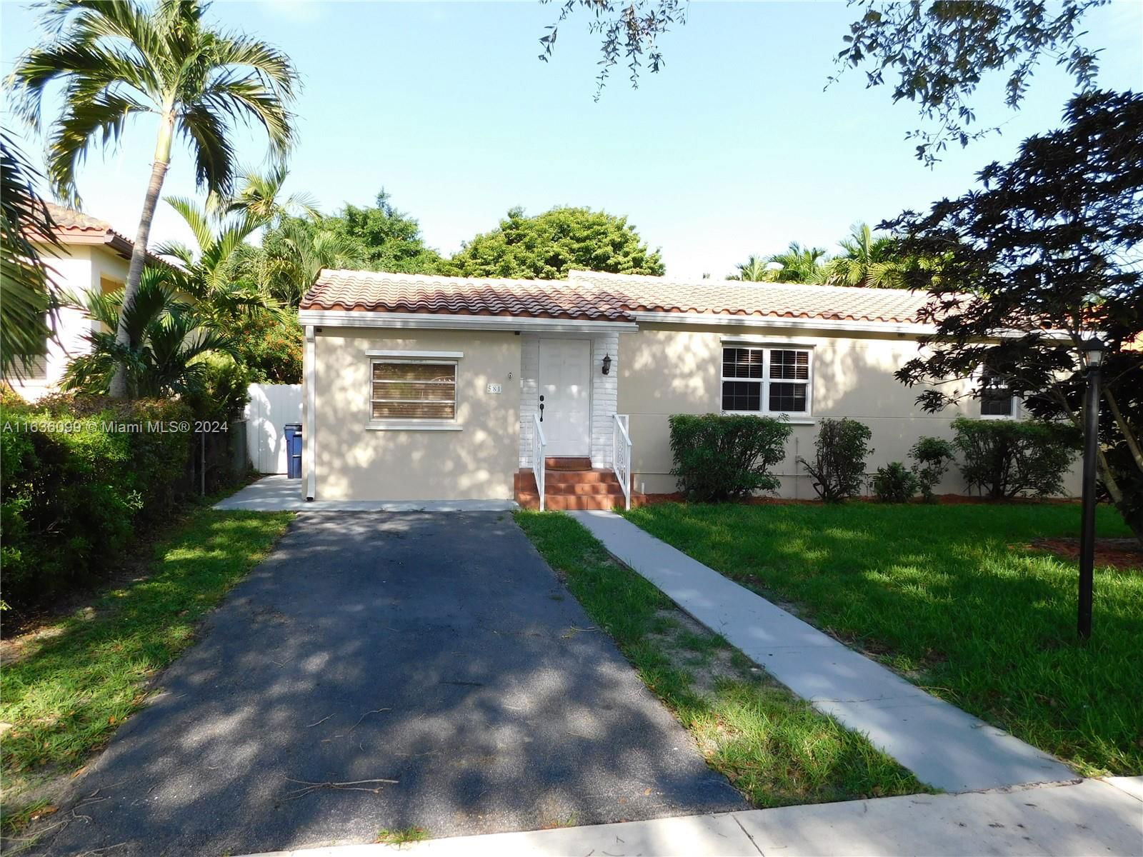 Real estate property located at 581 La Villa Dr, Miami-Dade, REV PL SEC 2 CC ESTATES, Miami Springs, FL