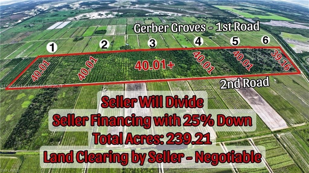 Real estate property located at 2nd Road, Hendry, Gerber Groves, La Belle, FL