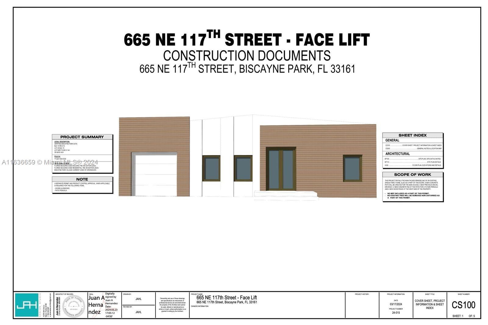 Real estate property located at 665 117th st, Miami-Dade, GRIFFING BISCAYNE PARK ES, Biscayne Park, FL