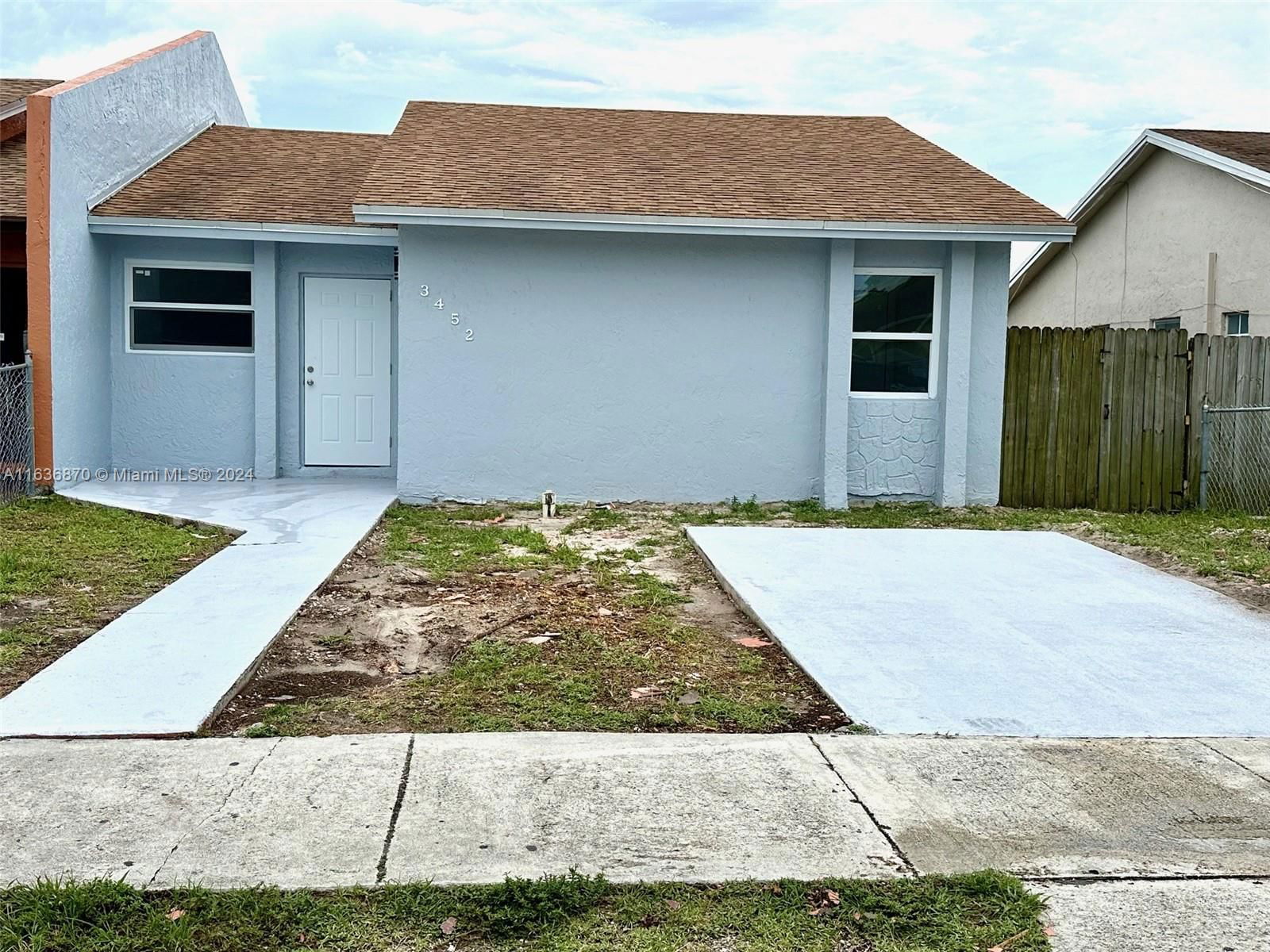 Real estate property located at 3452 194th Ter, Miami-Dade, HILLS HOMES SUB, Miami Gardens, FL