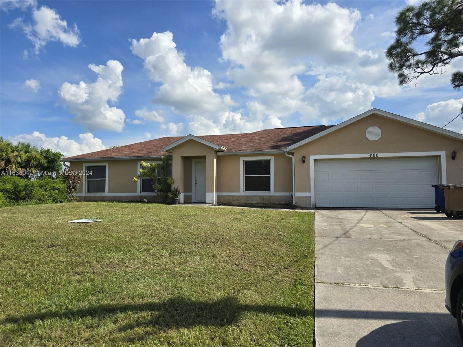 Real estate property located at 466 rewing st, Lee, lehigh acres, Lehigh Acres, FL