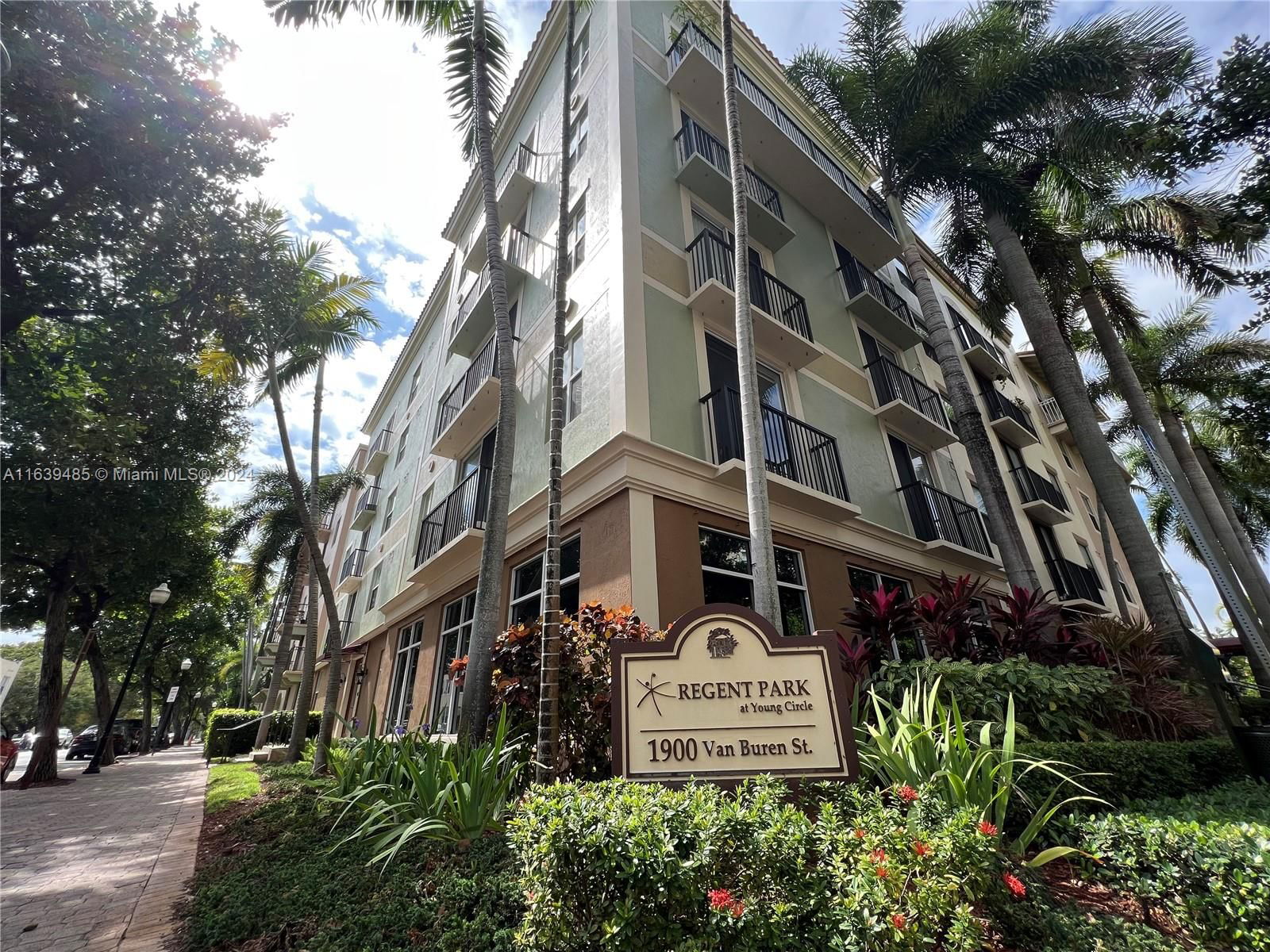 Real estate property located at 1919 Van Buren St #721A, Broward, REGENT PARK CONDO, Hollywood, FL