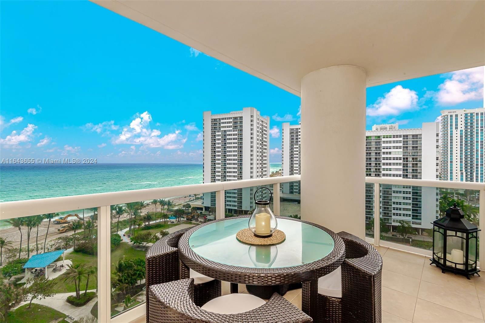 Real estate property located at 1850 Ocean Dr #1105, Broward, BEACH CLUB CONDO, Hallandale Beach, FL