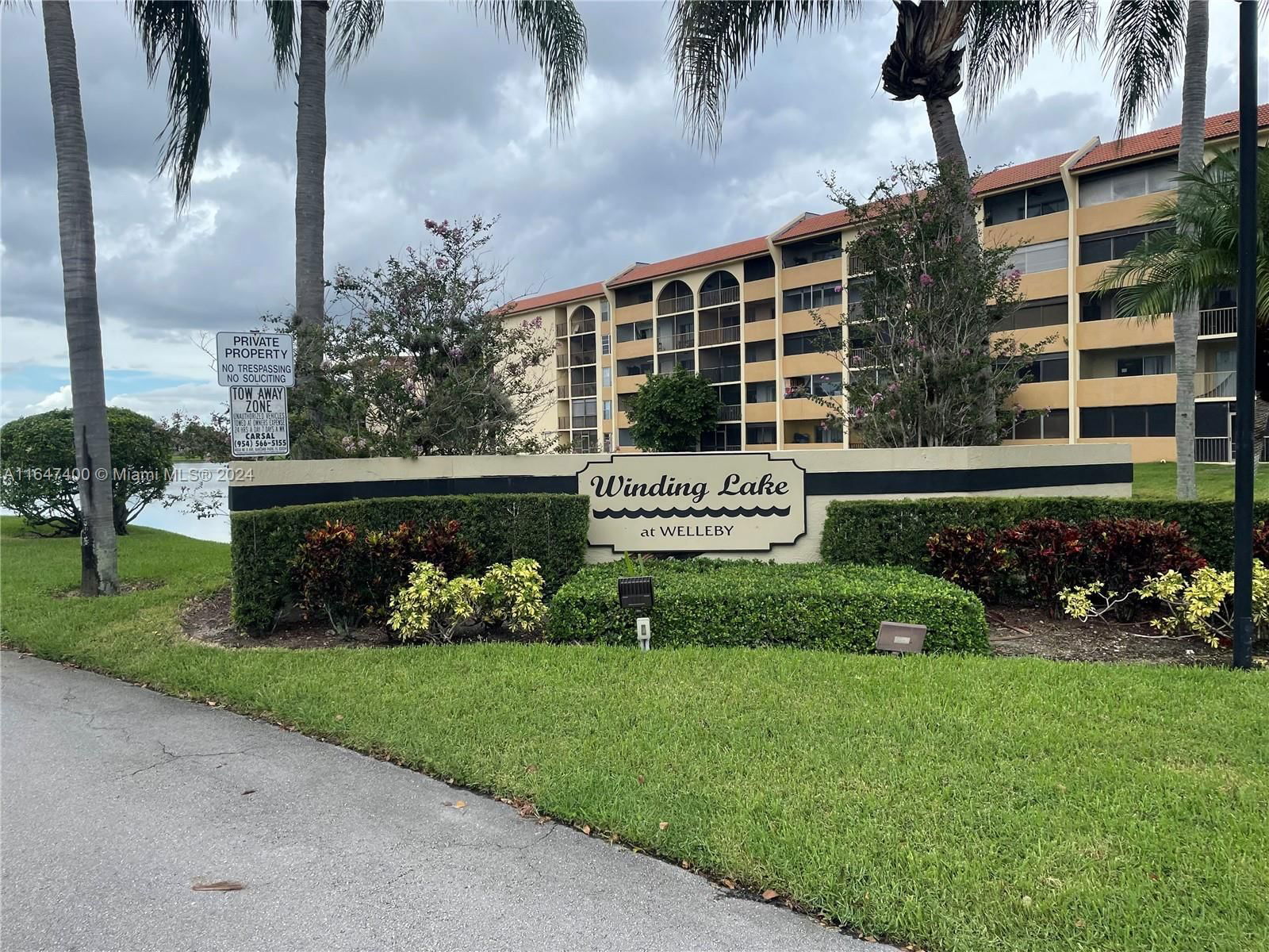 Real estate property located at 10054 Winding Lake Rd #103, Broward, WINDING LAKE AT WELLEBY C, Sunrise, FL