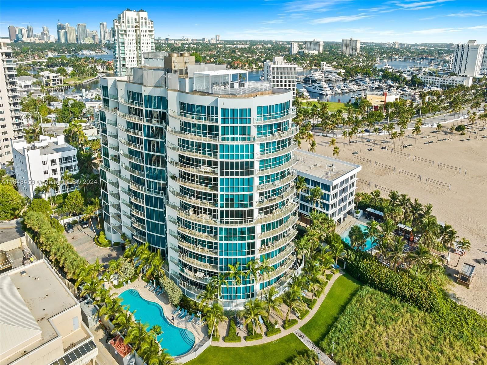 Real estate property located at 1200 Holiday Dr #208, Broward, COCONUT GROVE RESIDENCES, Fort Lauderdale, FL