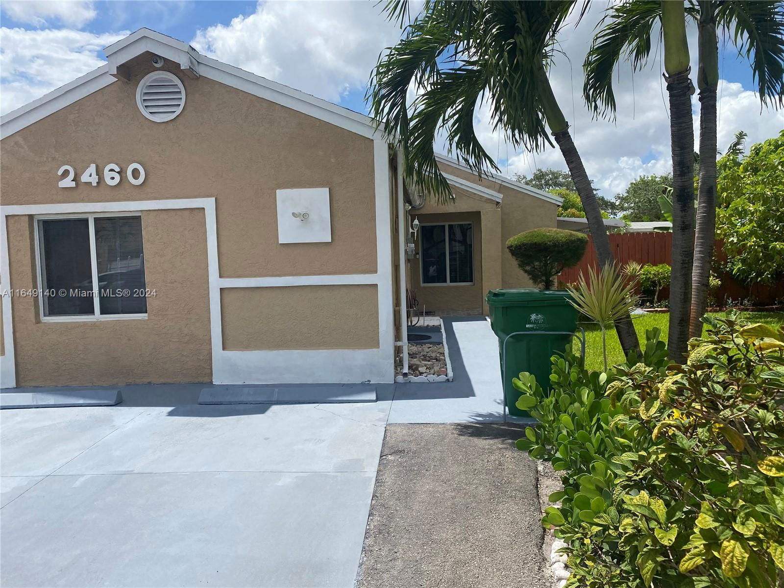 Real estate property located at 2460 85th Ave, Broward, UNIVERSITY PARK PARCELS 9, Miramar, FL