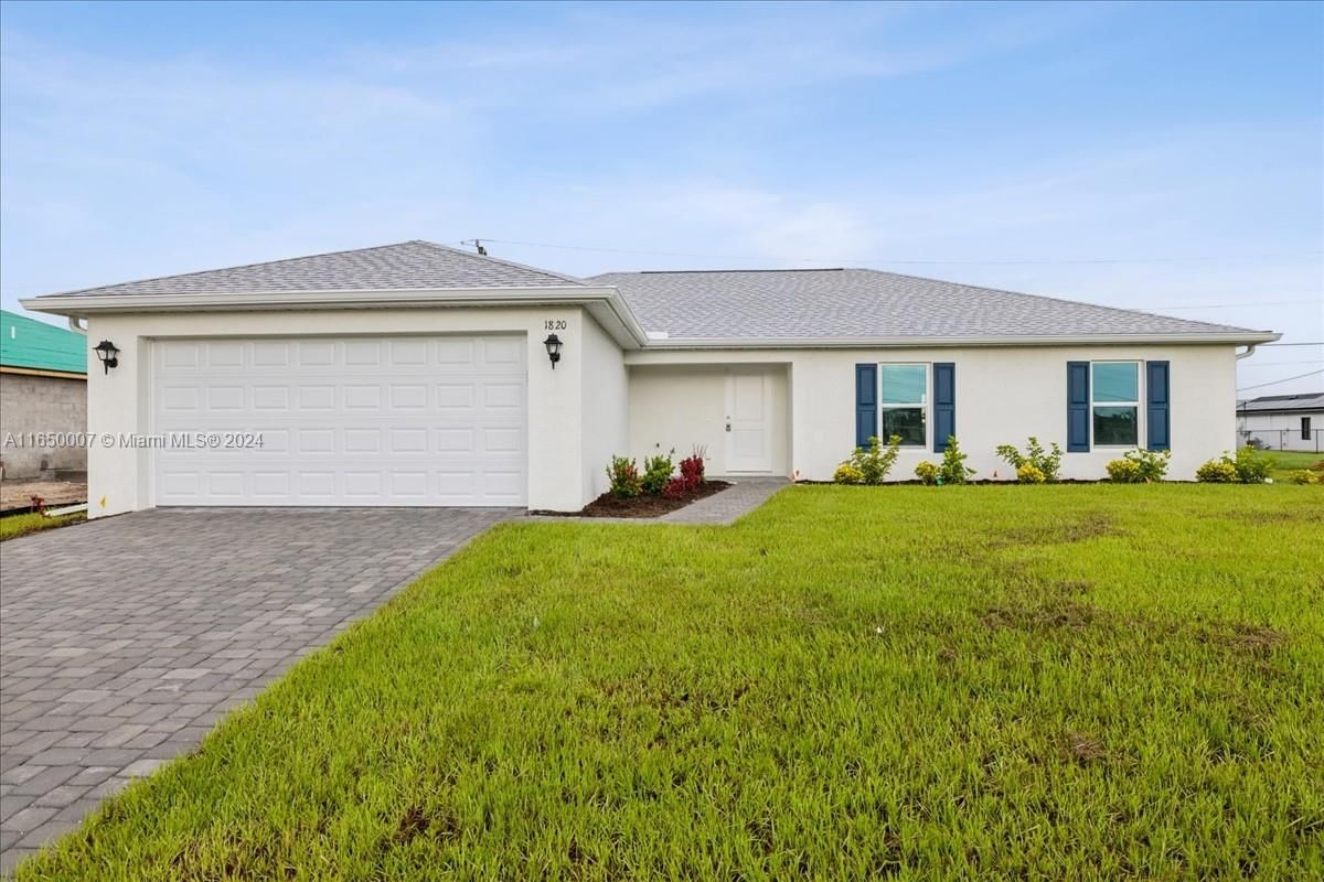 Real estate property located at 1820 1st PL, Lee, Cape Coral, Cape Coral, FL