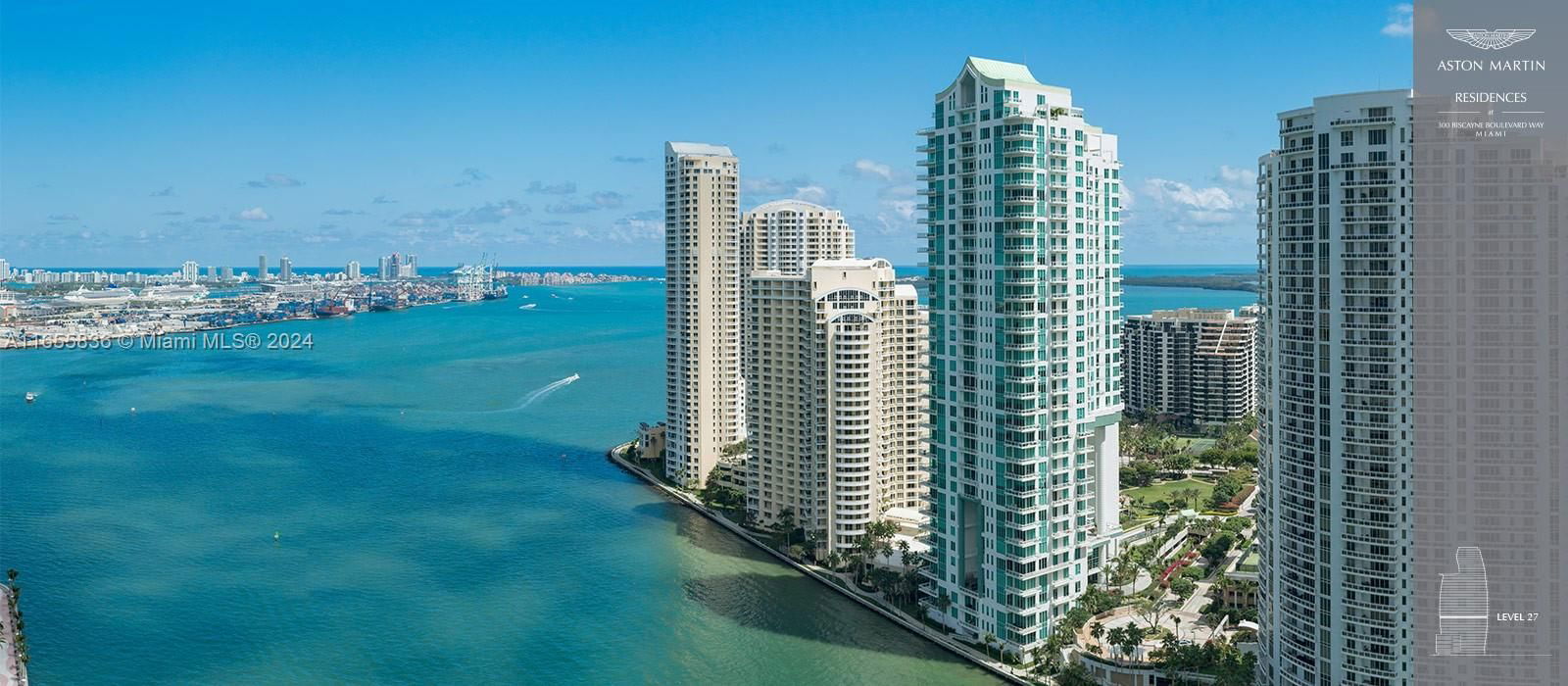 Real estate property located at 300 Biscayne Blvd Way #2702, Miami-Dade, Aston Martin Residences, Miami, FL