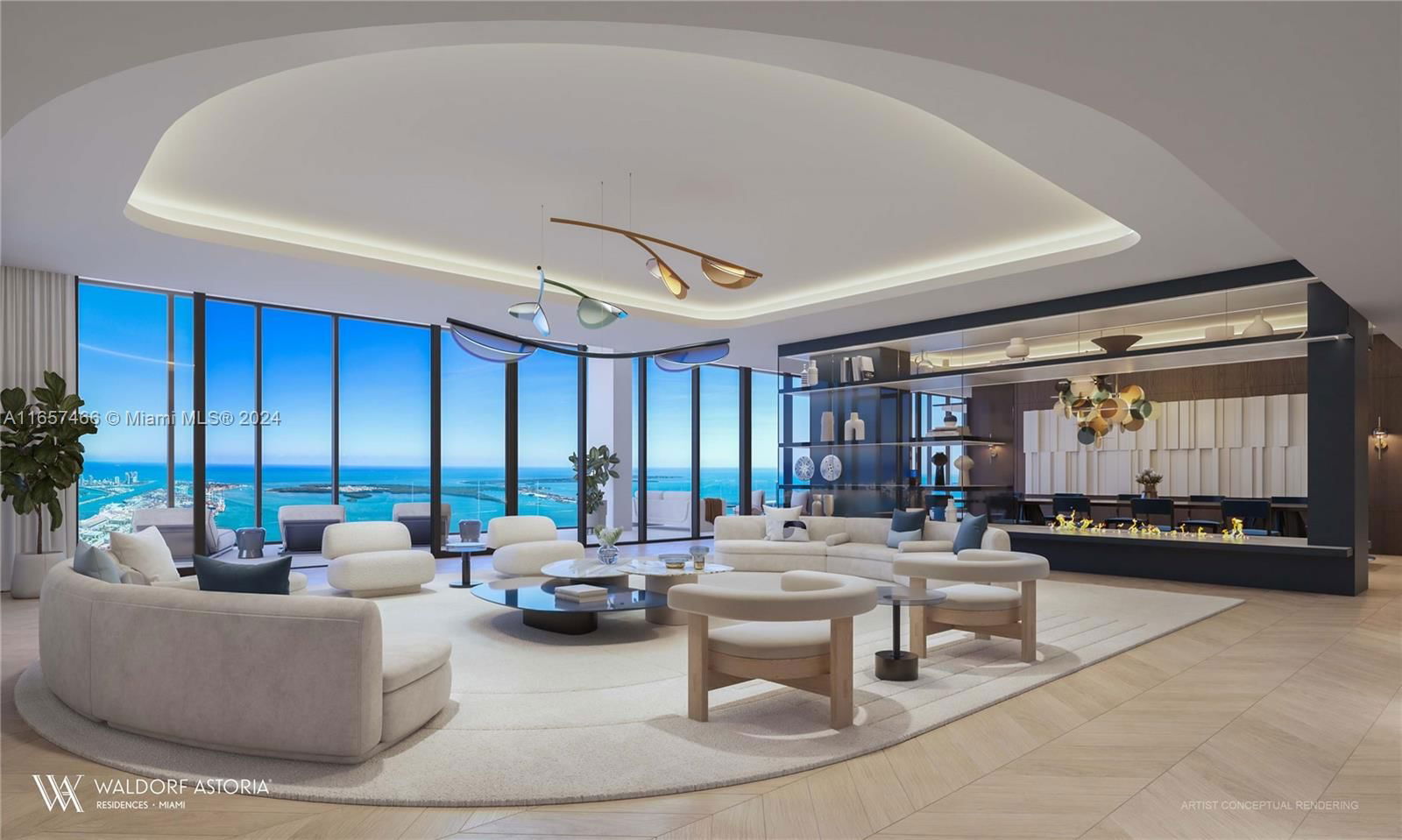 Real estate property located at 300 Biscayne Blvd PH, Miami-Dade, Waldorf Astoria Miami, Miami, FL