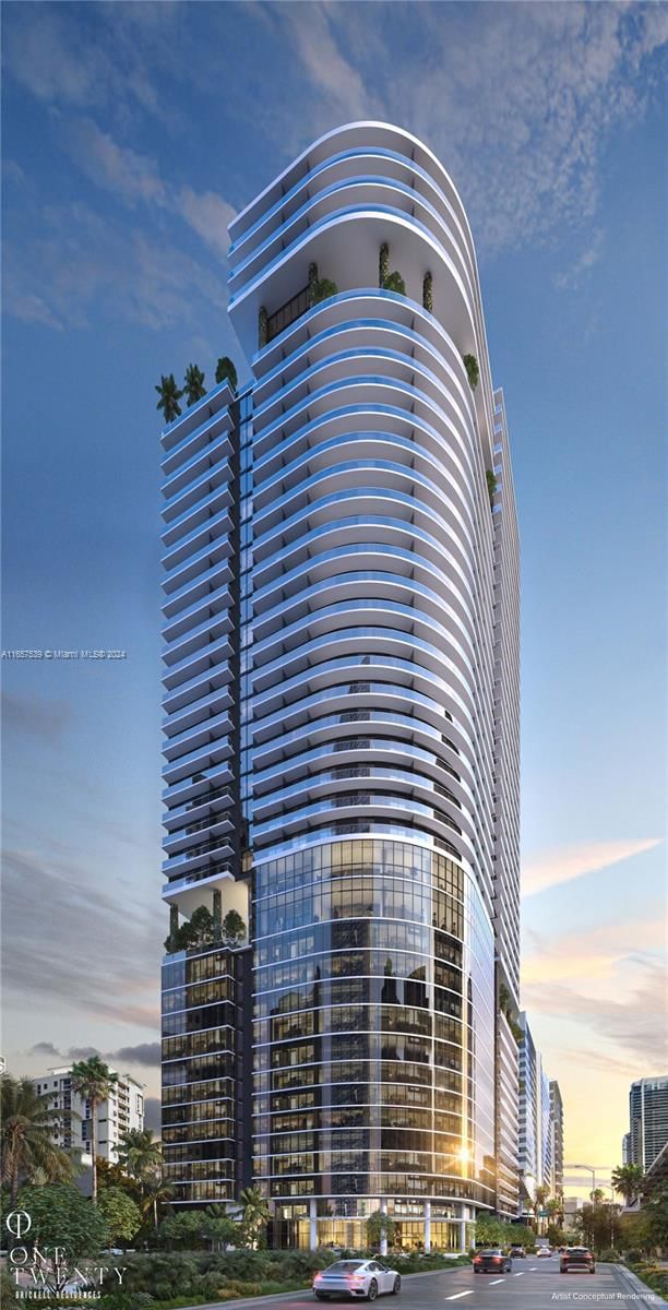 Real estate property located at 101 9th ST #1806, Miami-Dade, One Twenty Brickell, Miami, FL