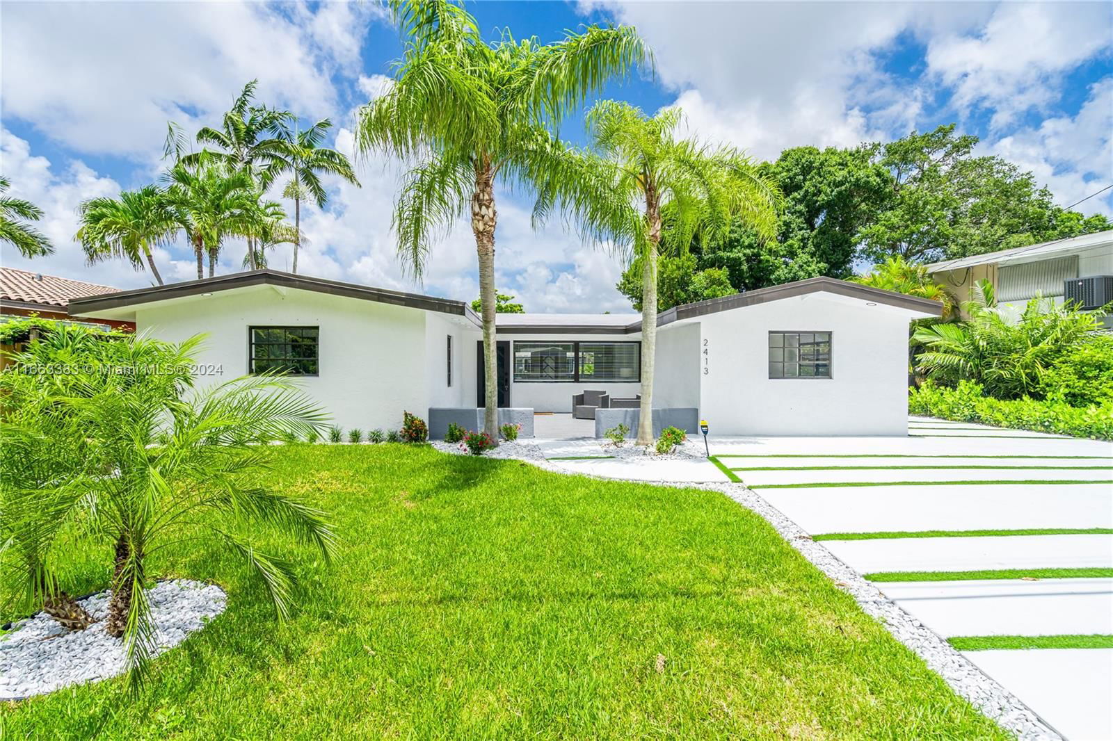 Real estate property located at 2413 Gulfstream Ln, Broward, LAUDERDALE ISLES NO 2, Fort Lauderdale, FL