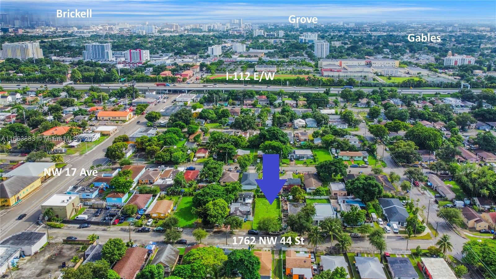 Real estate property located at 1762 44th St, Miami-Dade, 17TH AVE MANOR 2ND ADDN, Miami, FL