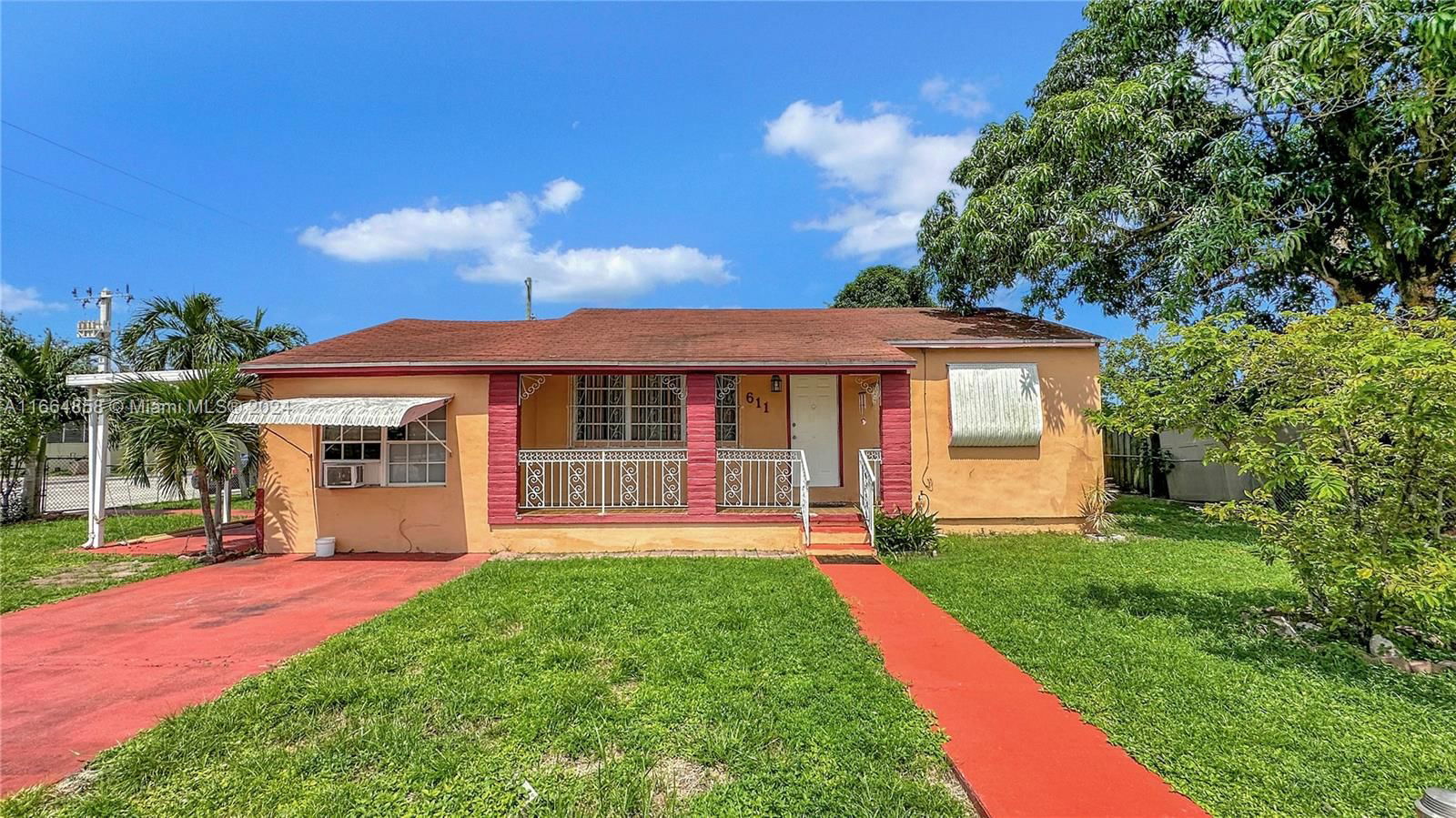 Real estate property located at 611 7th St, Miami-Dade, MARJOHN PARK, Hialeah, FL