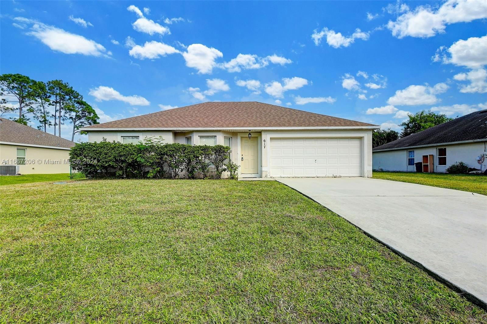 Real estate property located at 617 Cardinal Dr, St Lucie, PORT ST LUCIE SECTION 25, Port St. Lucie, FL