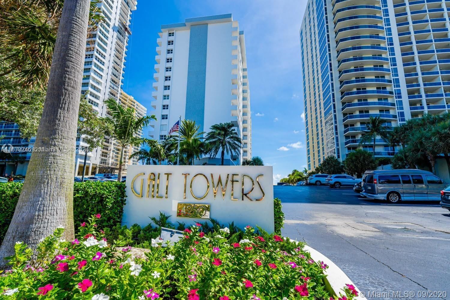 Real estate property located at 4250 Galt Ocean Dr #6E, Broward, GALT TOWERS CONDO, Fort Lauderdale, FL