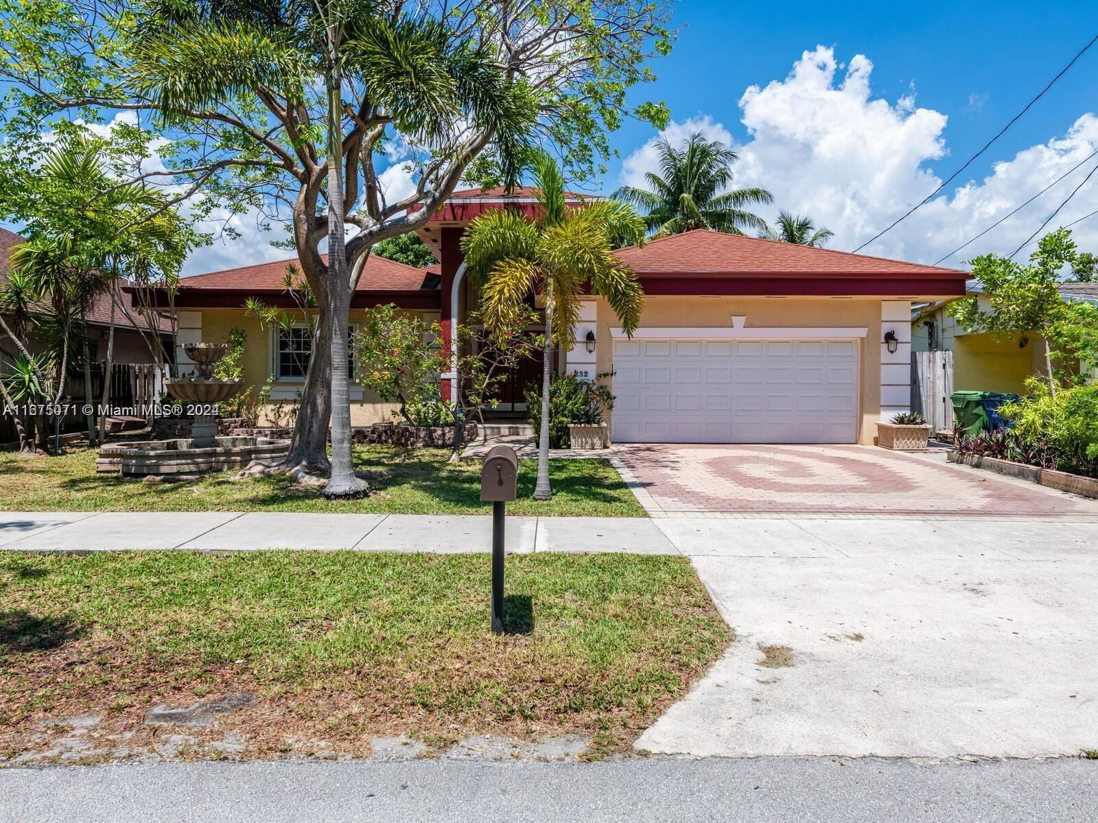 Real estate property located at 232 7th Ave, Broward, ACRES LAKE ESTATES, Hallandale Beach, FL