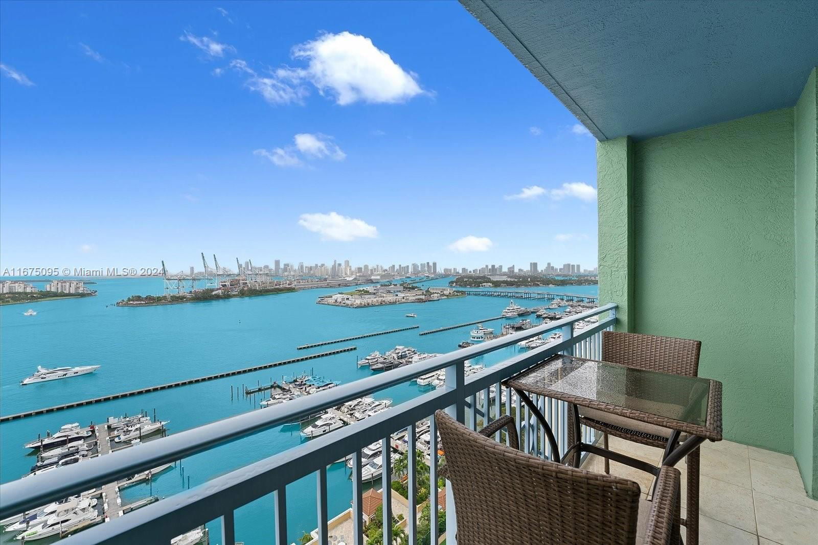 Real estate property located at 90 Alton Rd #2206, Miami-dade, Yacht Club At Portofino C, Miami Beach, FL