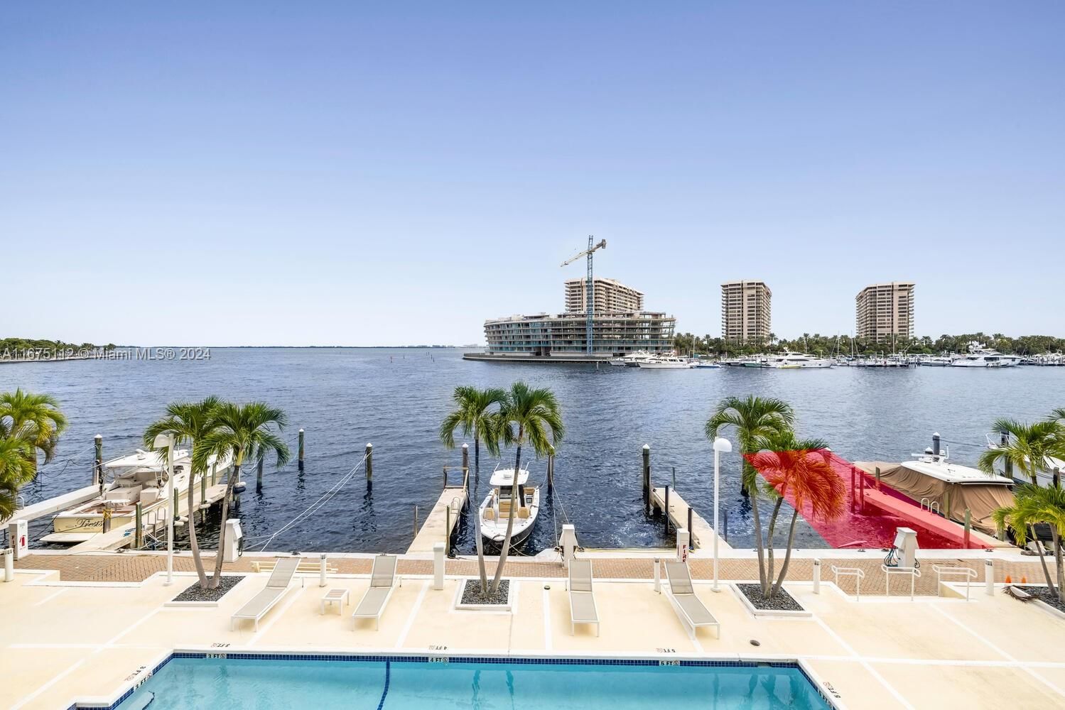 Real estate property located at 1690 Bayshore Ln #2B + Boat Slip, Miami-Dade, GROVE HARBOUR CONDO, Miami, FL