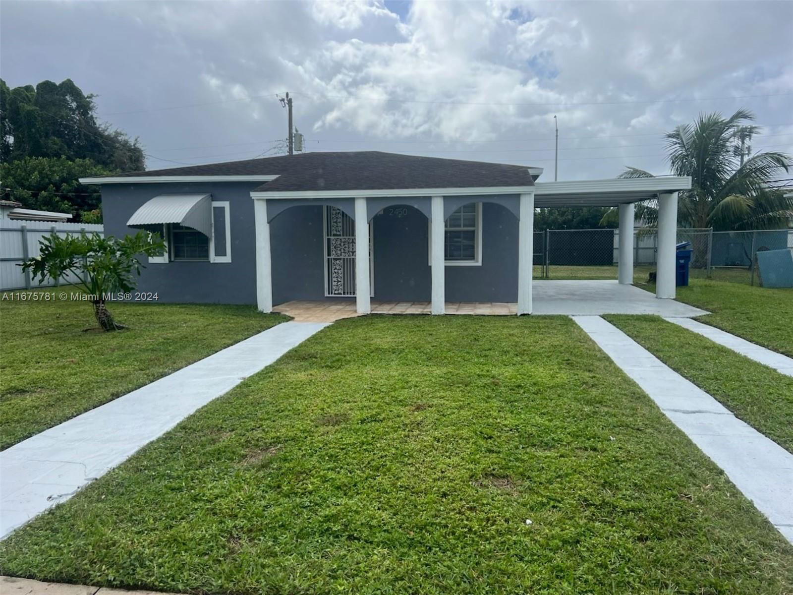 Real estate property located at 2450 152nd St, Miami-Dade, BISCAYNE RIVER GARDENS, Miami Gardens, FL