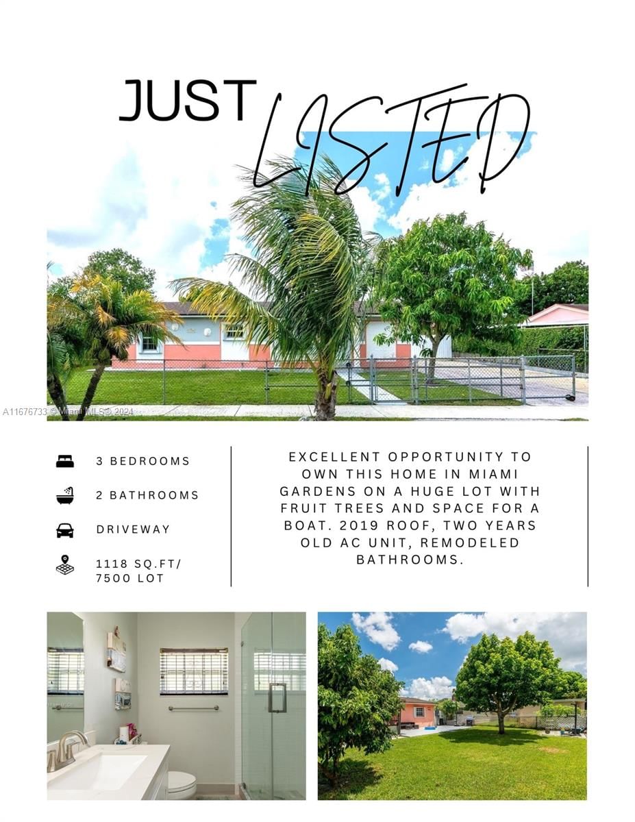 Real estate property located at 4492 180th St, Miami-Dade, JAC-MO HOMES, Miami Gardens, FL