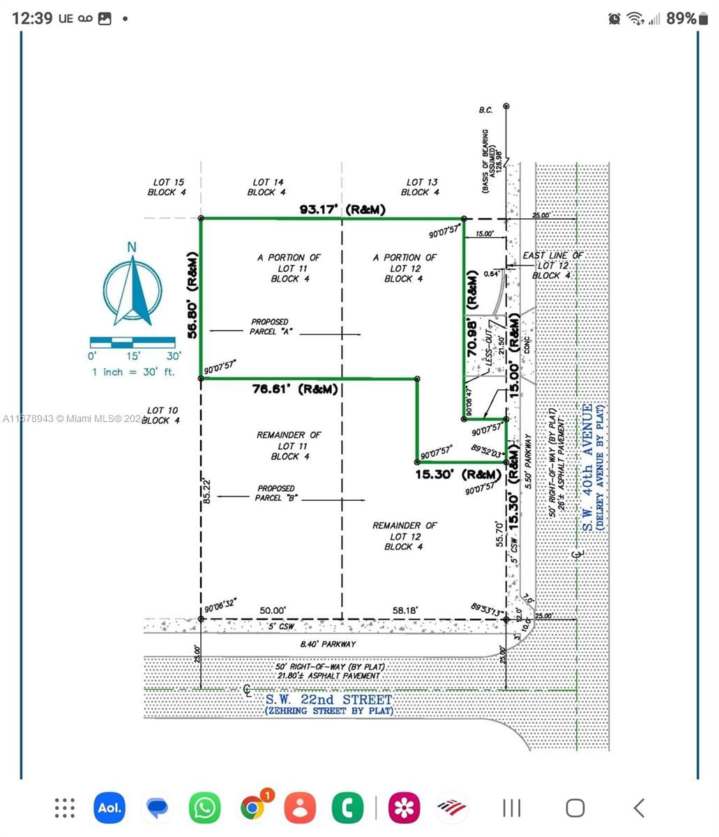 Real estate property located at 22 Sw St, Broward, CARVER RANCHES, West Park, FL