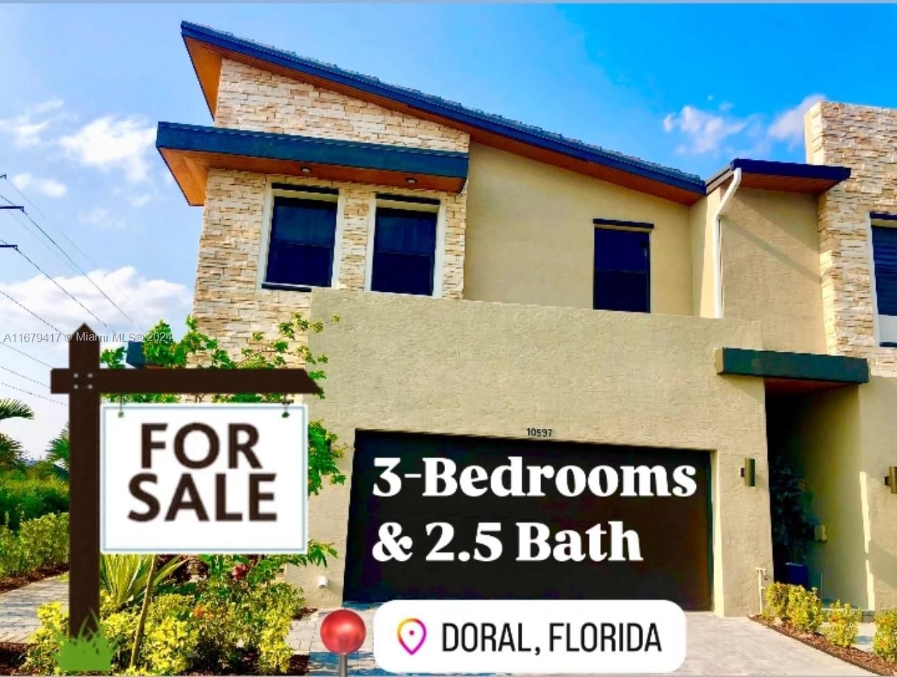 Real estate property located at 10597 81st Ter #10597, Miami-Dade, GRAND BAY SOUTH TOWNHOMES, Doral, FL