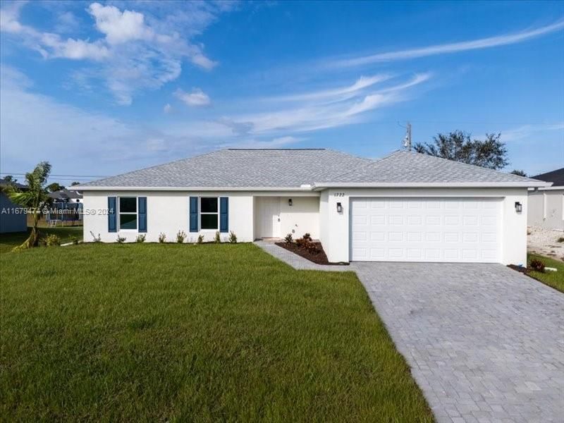 Real estate property located at 1722 NW 2nd PL, Lee, Cape Coral, Cape Coral, FL