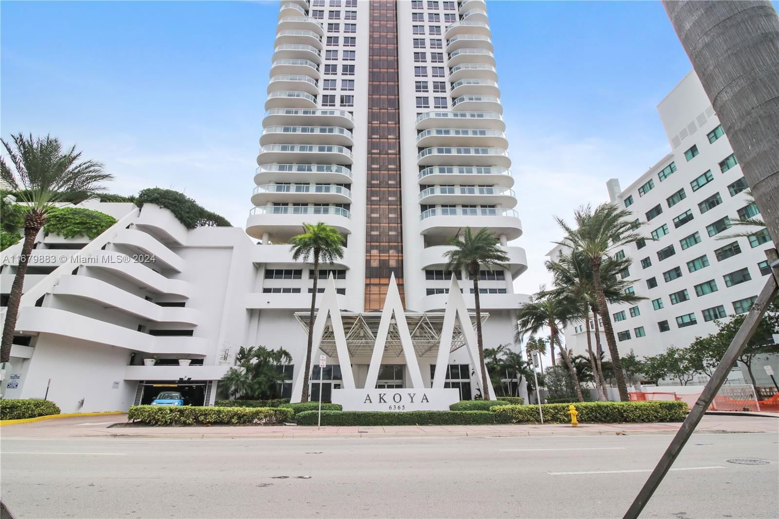 Real estate property located at 6365 Collins Ave #3909, Miami-Dade, AKOYA CONDO, Miami Beach, FL