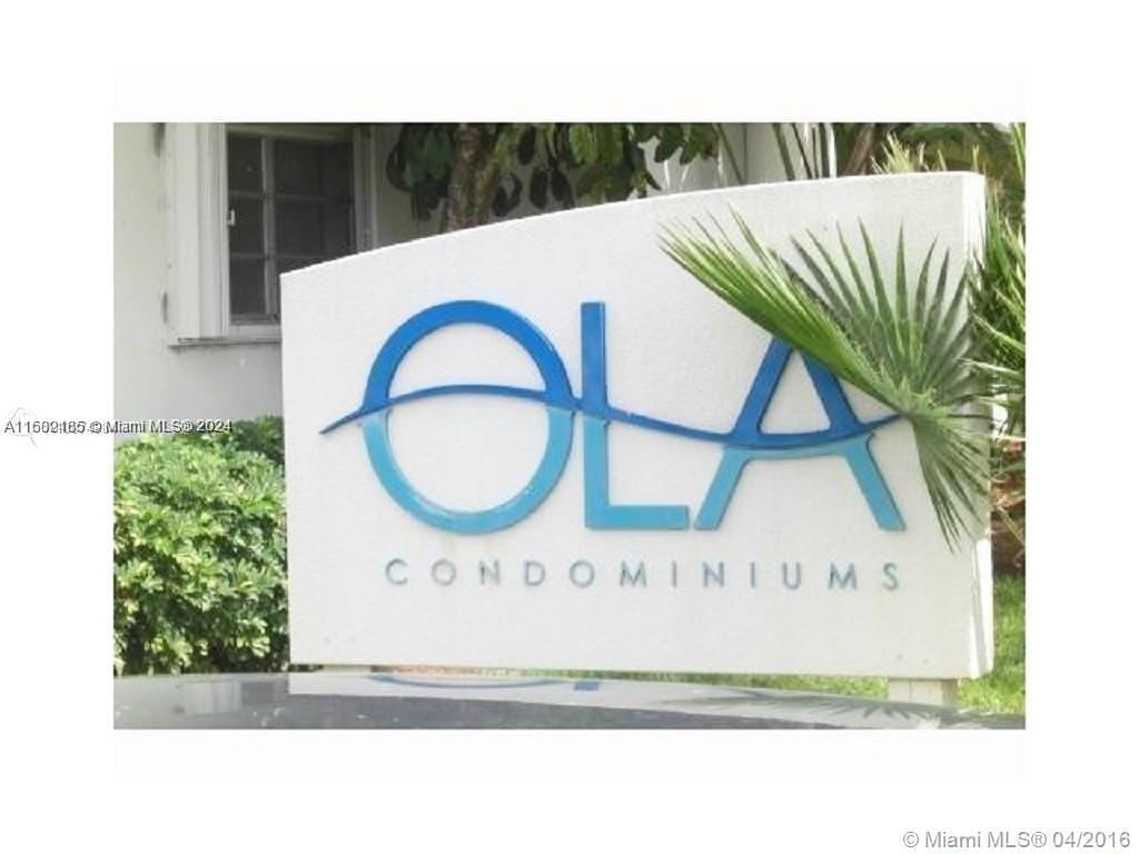 Real estate property located at , Miami-Dade, OLA CONDO, Miami, FL