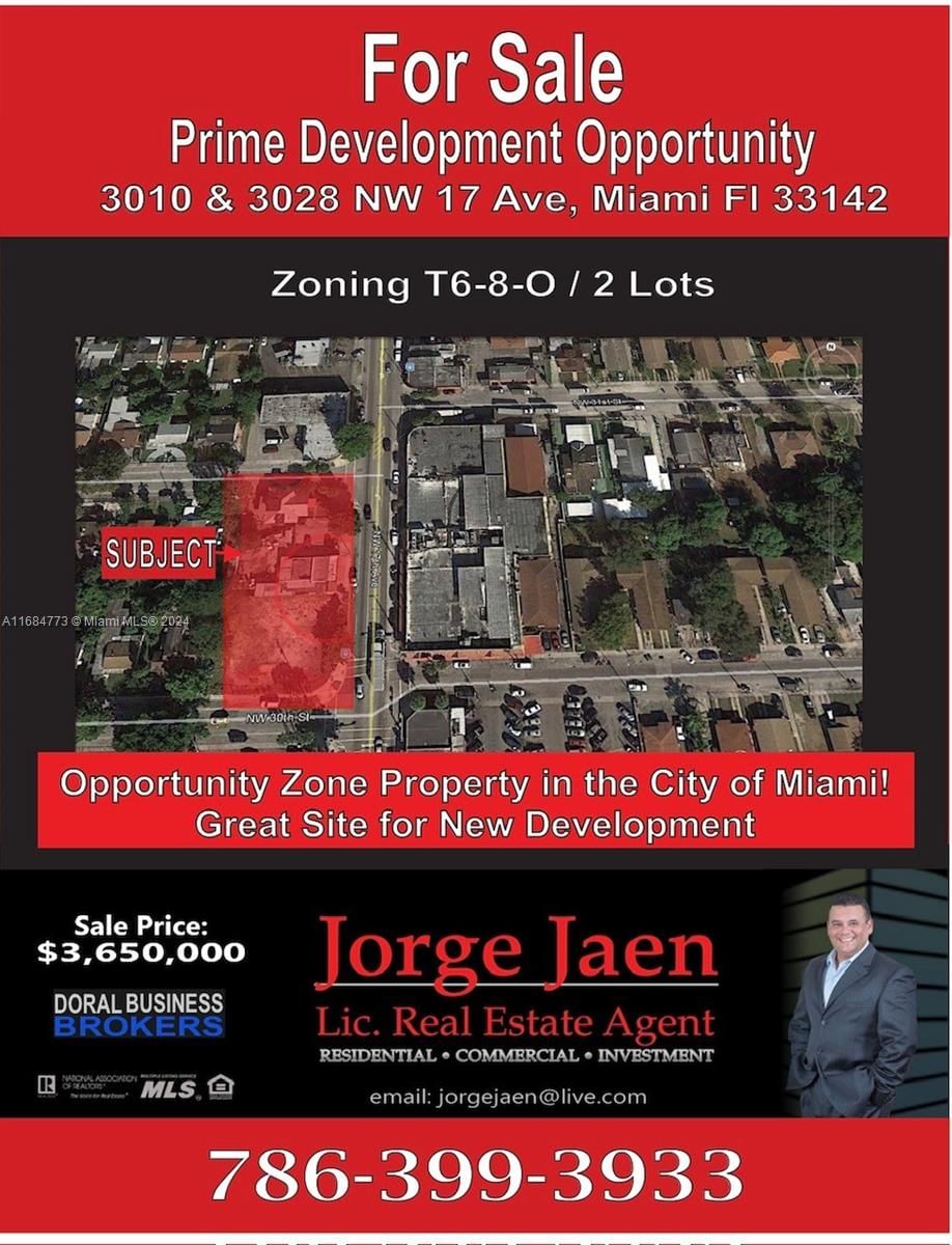 Real estate property located at 3010 17th Ave, Miami-Dade, CENTRAL ALLAPATTAH, Miami, FL