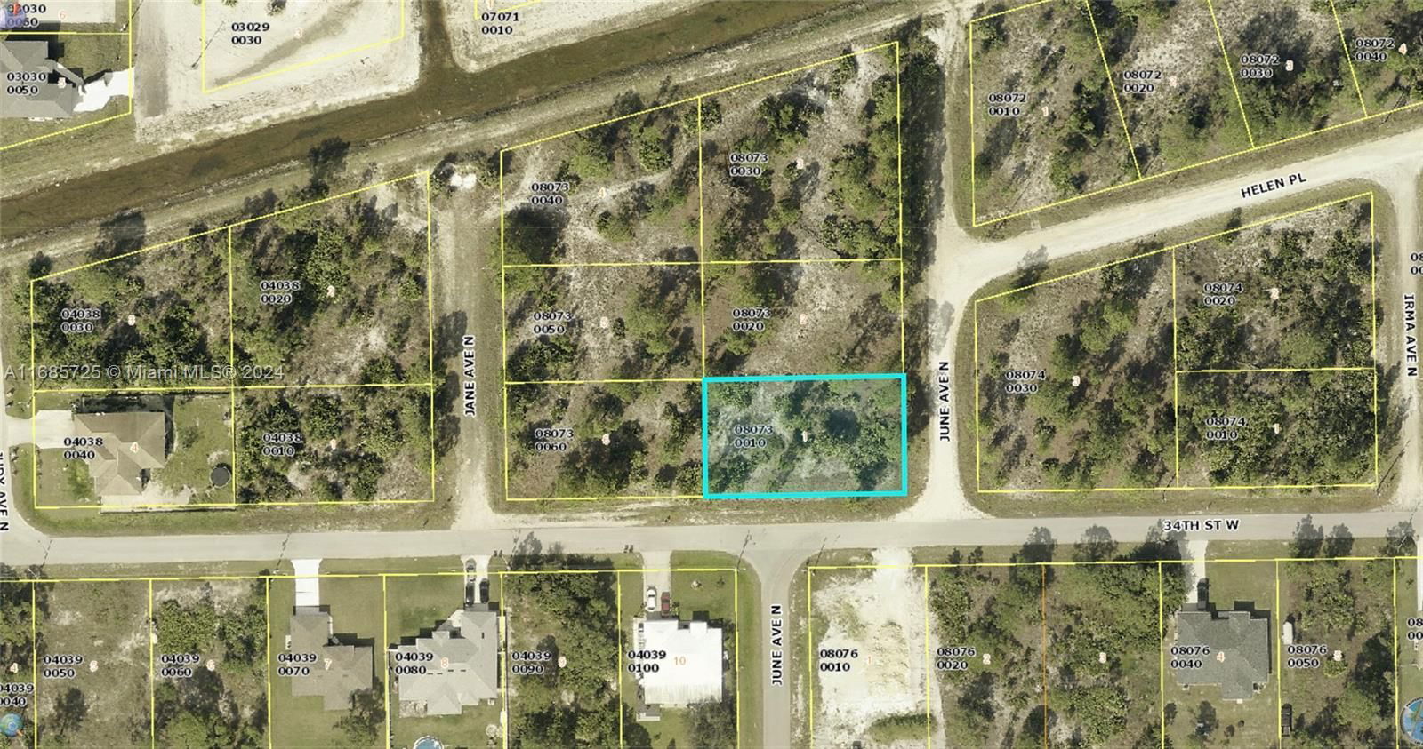 Real estate property located at 3401 JUNE AVE N, Lee, Lee County Unincorporated, Lehigh Acres, FL