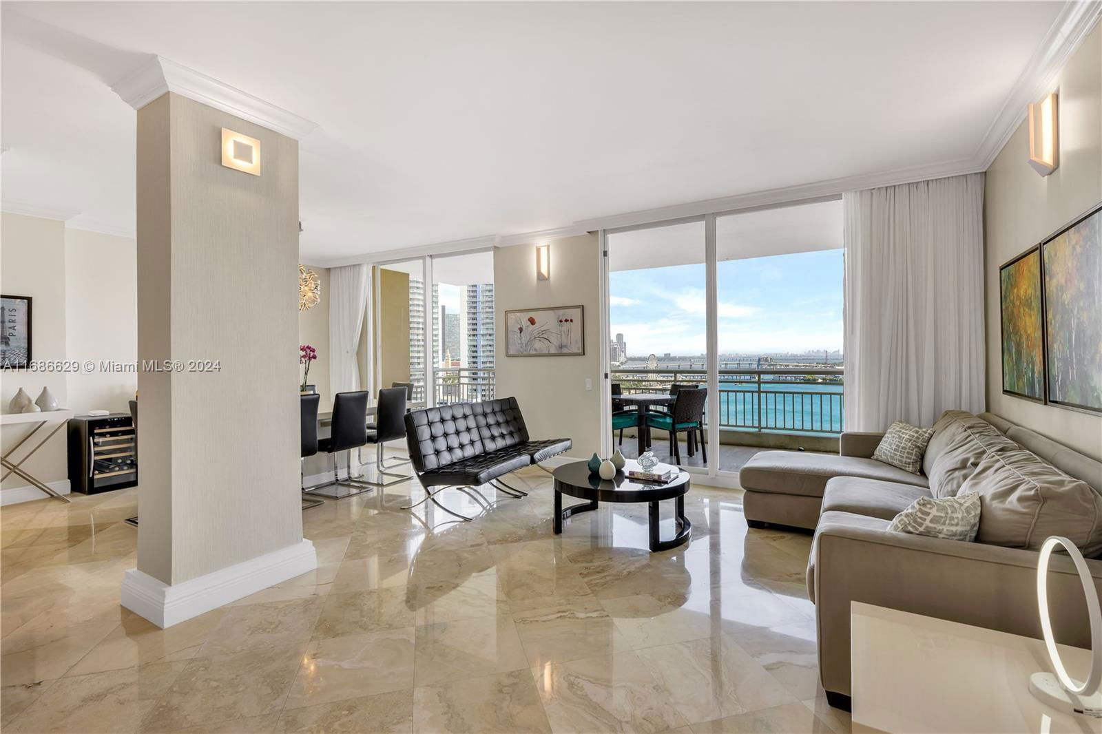 Real estate property located at 888 Brickell Key Dr #1908, Miami-dade, One Tequesta Point Condo, Miami, FL