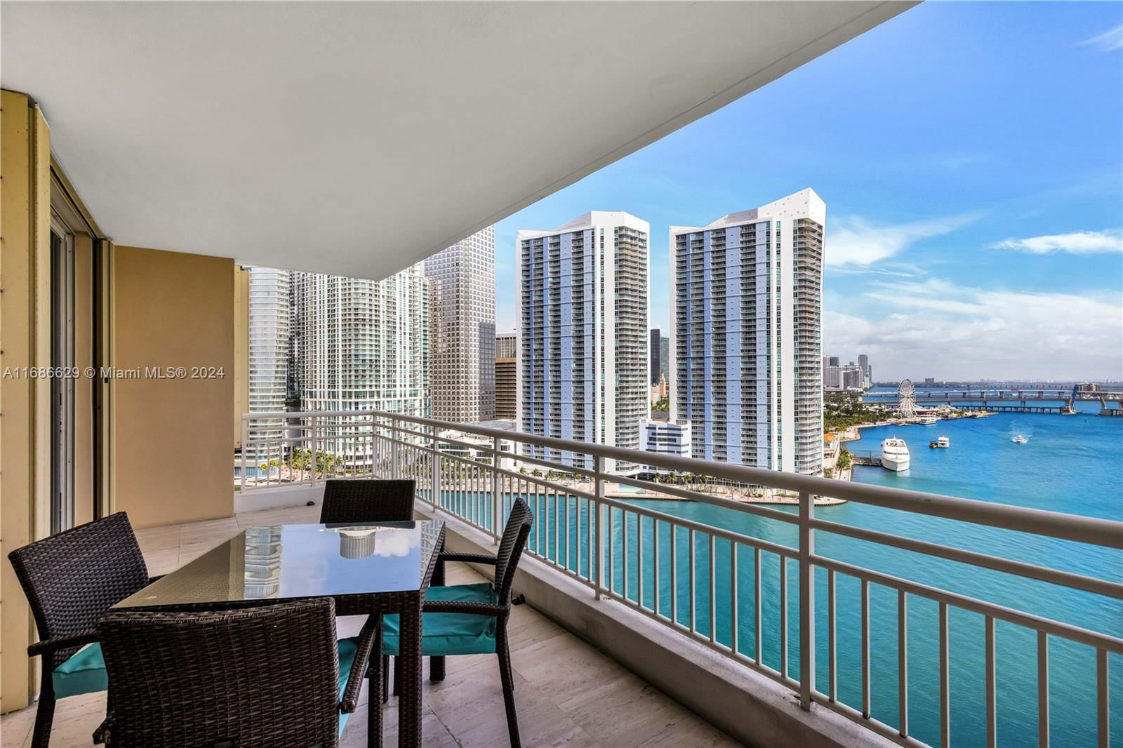 Real estate property located at 888 Brickell Key Dr #1908, Miami-dade, One Tequesta Point Condo, Miami, FL