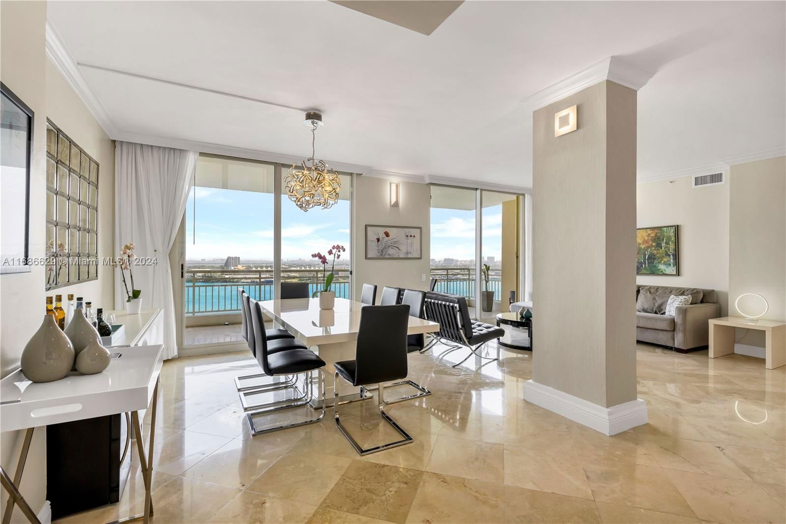 Real estate property located at 888 Brickell Key Dr #1908, Miami-dade, One Tequesta Point Condo, Miami, FL