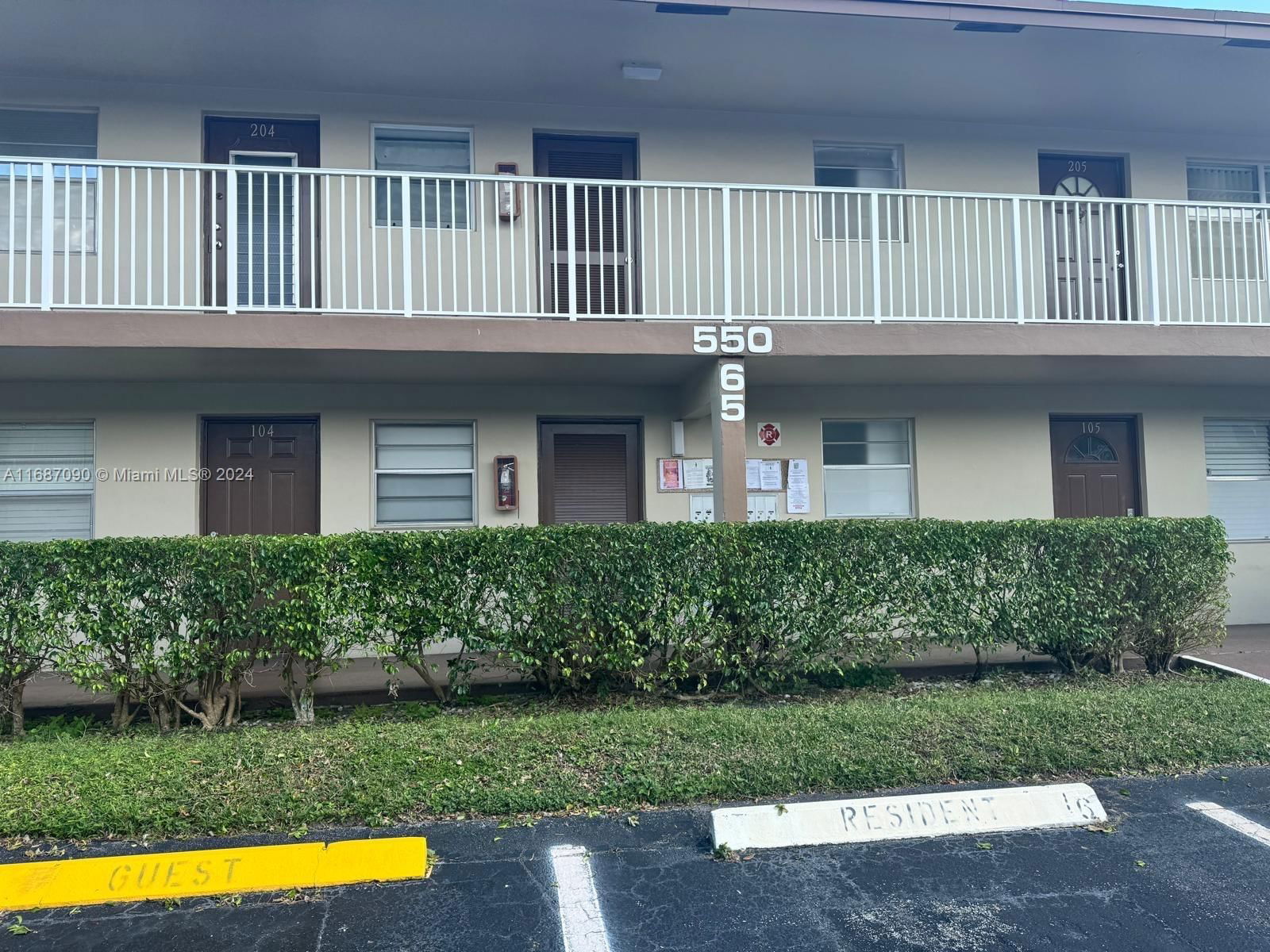 Real estate property located at 550 80th Terrace #103, Broward, ORIOLE GARDENS TWO 65 CON, Margate, FL