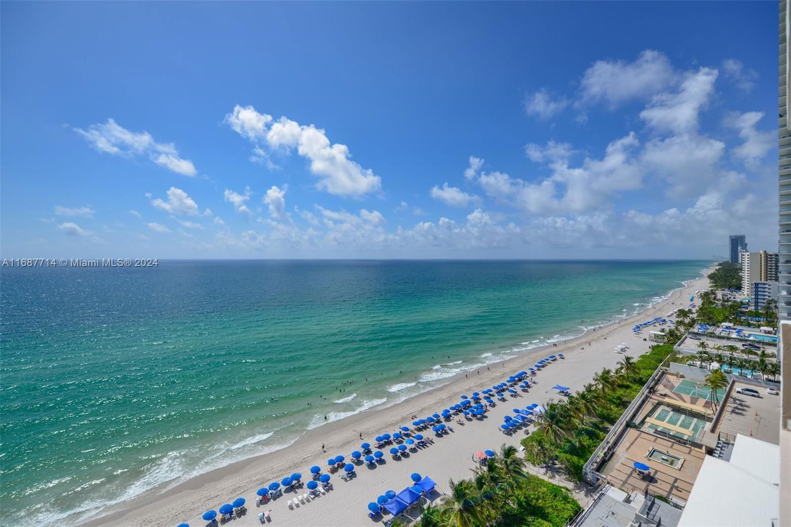 Real estate property located at 1950 Ocean Dr #18Q, Broward, HEMISPHERES CONDO, Hallandale Beach, FL