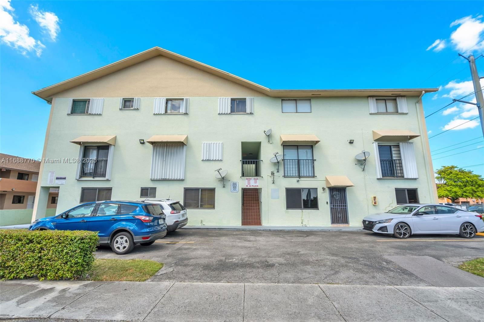 Real estate property located at 1511 42nd Pl #1, Miami-dade, Coranes Condo #2, Hialeah, FL