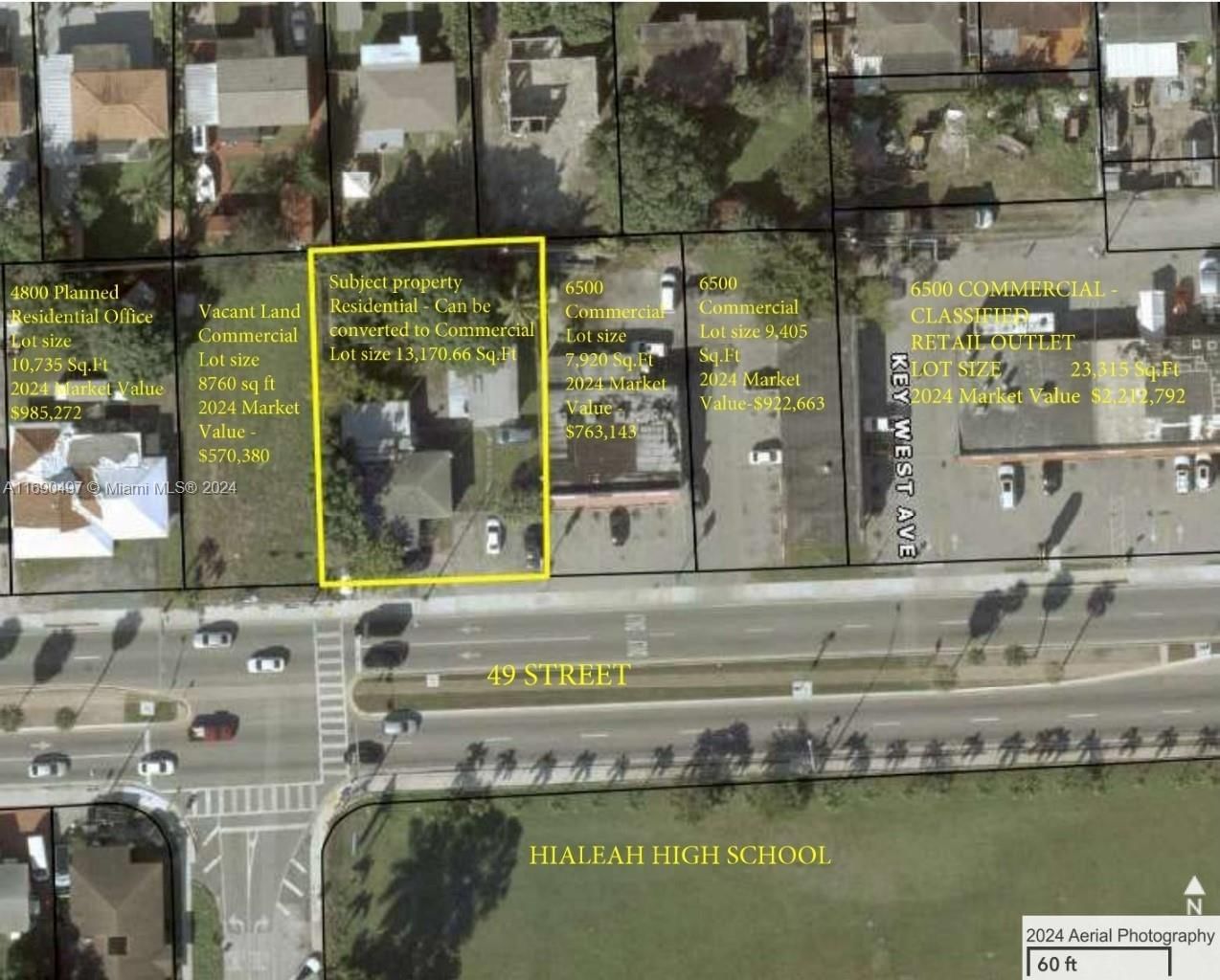 Real estate property located at 309 49th St, Miami-Dade, BRADLEY MANOR 4TH ADDN, Hialeah, FL