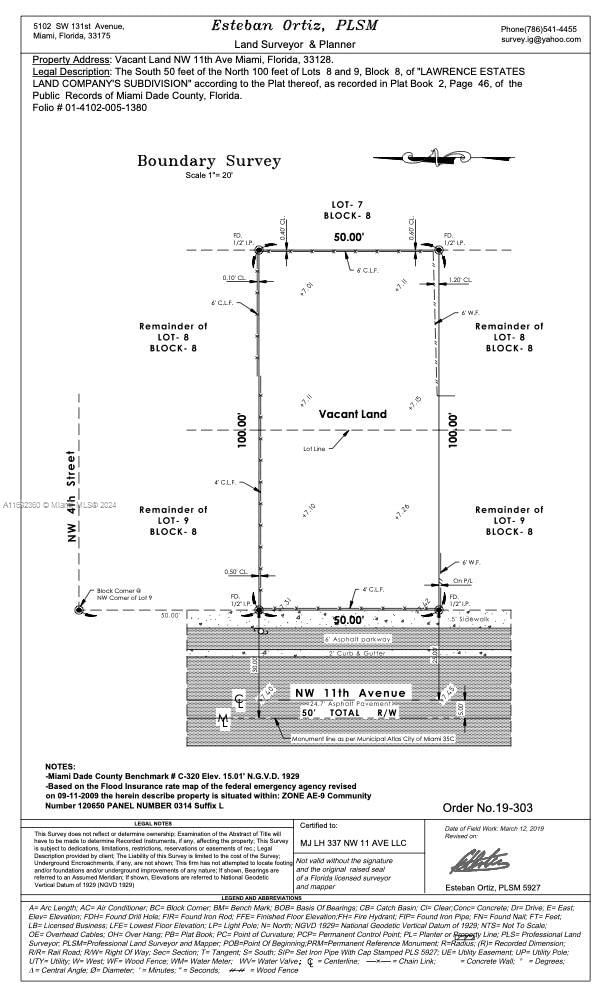 Real estate property located at 337 NW 11 AVE, Miami-Dade, LAWRENCE ESTATES LAND COS, Miami, FL