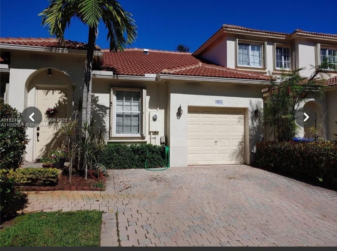 Real estate property located at 7951 20th St, Broward, WALNUT CREEK TOWNHOMES, Pembroke Pines, FL