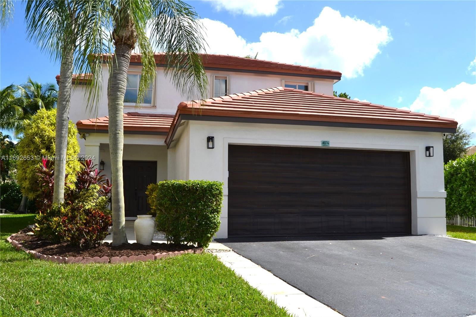 Real estate property located at 4074 Palm Pl, Broward, The Ridges, Weston, FL