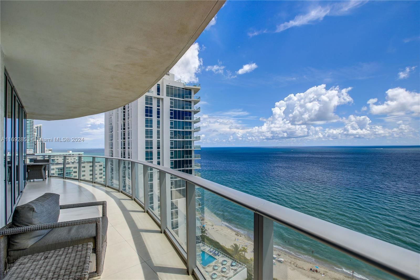 Real estate property located at 4111 Ocean Dr #1502, Broward, HYDE RESORT, Hollywood, FL