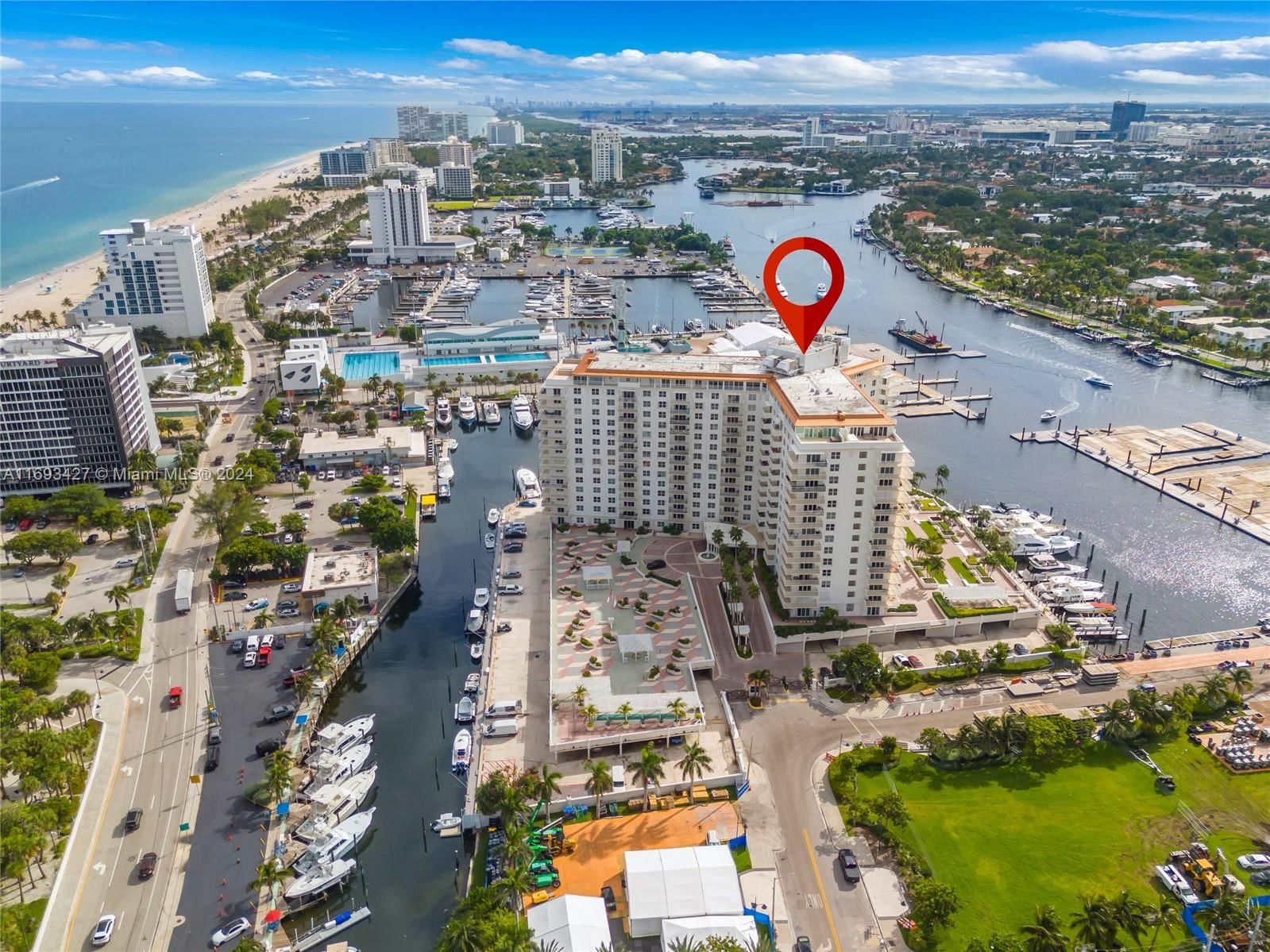 Real estate property located at 1 Las Olas Cir #1204, Broward, VENETIAN CONDO, Fort Lauderdale, FL