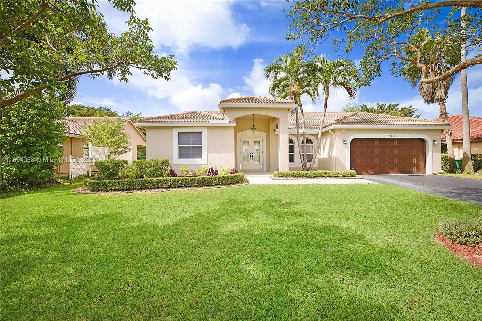 Real estate property located at 4910 104th Ave, Broward, BROOKSIDE, Coral Springs, FL