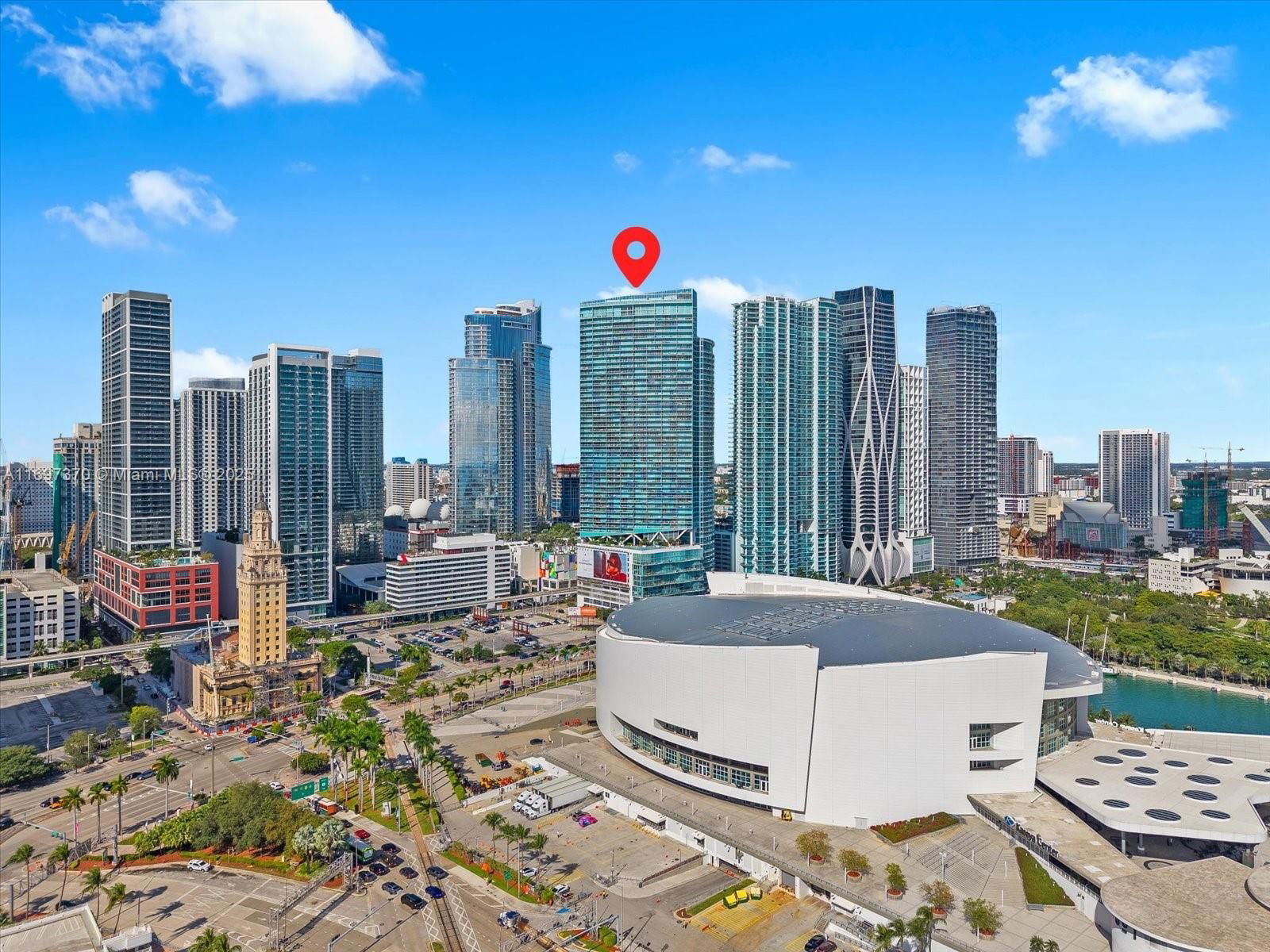 Real estate property located at 888 Biscayne Blvd #1804, Miami-dade, Marinablue Condo, Miami, FL