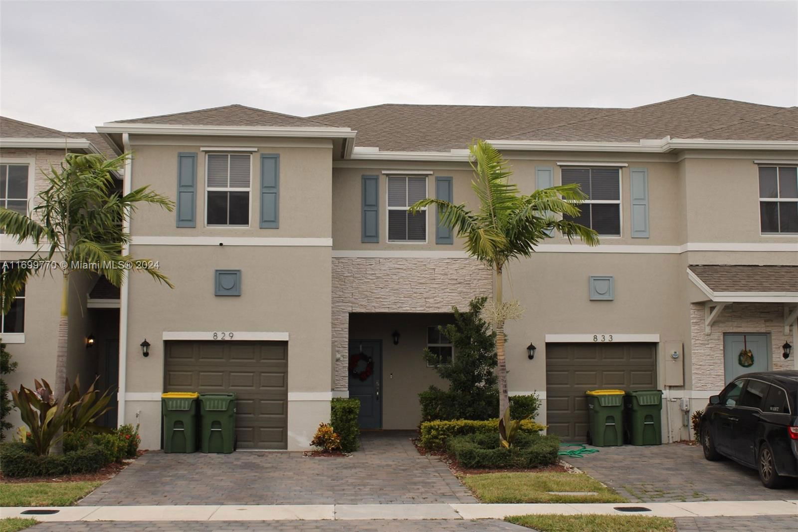 Real estate property located at 829 17th St #1, Miami-Dade, CEDAR AT KEYS GATE, Homestead, FL