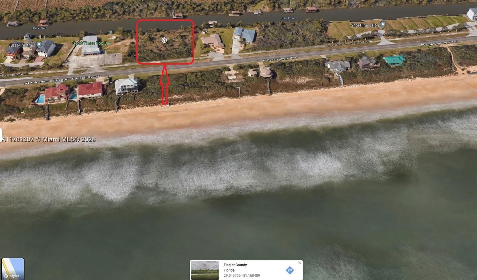 Real estate property located at 3488 OCEAN, Flagler, Other City - In The State Of Florida, FL